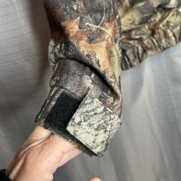 FieldTech Mossy Oak Hooded Zip Front & Snap CAMOUFLAGE Jacket XXL - Picture 3 of 13